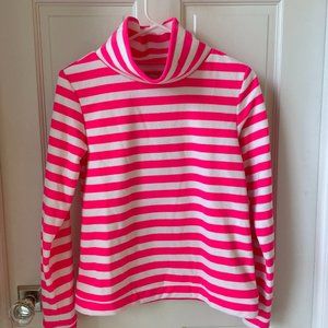 Dudley Stephens Park Slope Turtleneck (neon pink/white) - Size XS